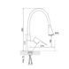 Змішувач для кухні Lidz Tani 008F3 з гнучким виливом (k40) LDTAN008F3BCR39484 Chrome/Black SD00045588 фото 2