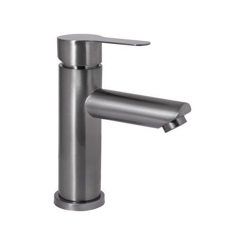 Змішувач для раковини Brinex Pure 001F низький Graphite BRIPUR001FGRP SD00053171 фото