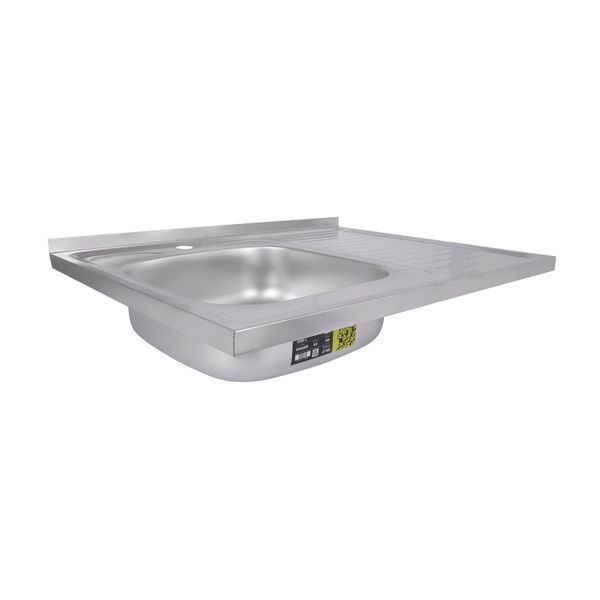 Кухонна мийка Brinex 6080-L 0,6 мм Satin (BRIN6080LSAT06) SD00054108 фото