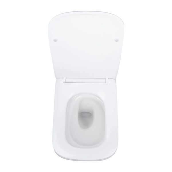 Готове рішення Qtap для ванної кімнати: підвісний унітаз Tern Ultra Quiet 525x345x360 + комплект інсталяції Nest 4 в 1 (квадратна клавіша Satin) SD00053631 фото