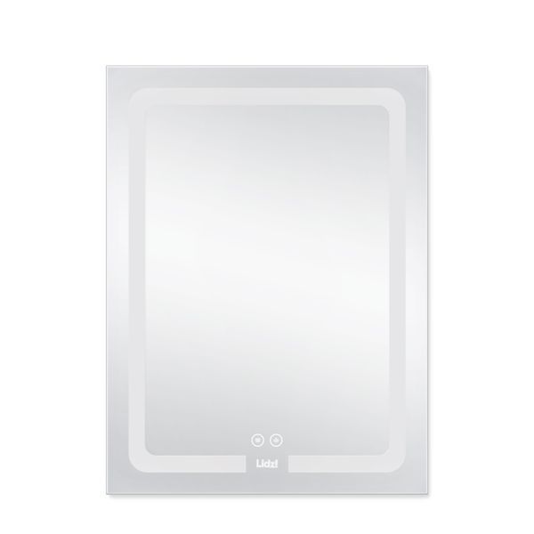 Дзеркало Lidz Kubis 600х800 з LED-підсвічуванням Touch, з антизапотіванням, з димером, рег. яскравості LD78LF9376080 SD00052336 фото