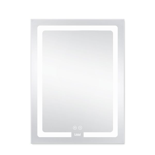 Дзеркало Lidz Kubis 600х800 з LED-підсвічуванням Touch, з антизапотіванням, з димером, рег. яскравості LD78LF9376080 SD00052336 фото