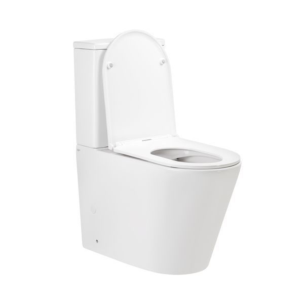 Унітаз-компакт Qtap Scorpio безобідковий з сидінням Soft-close QT14226002W SD00042527 фото