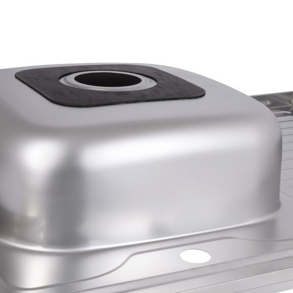 Кухонна мийка Brinex 6080-L 0,6 мм Satin (BRIN6080LSAT06) SD00054108 фото
