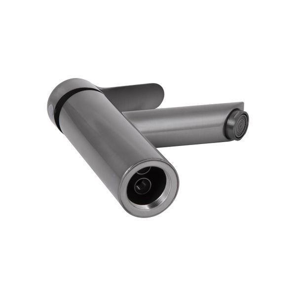 Змішувач для раковини Brinex Pure 001F низький Graphite BRIPUR001FGRP SD00053171 фото