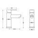 Змішувач для раковини Brinex Pure 001F низький Graphite BRIPUR001FGRP SD00053171 фото 2