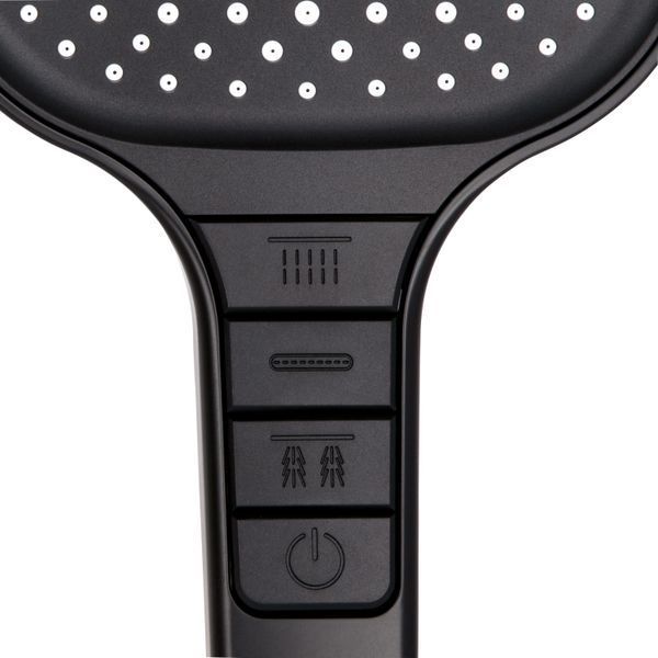 Лійка для ручного душу Qtap Rucni 130x130 мм QTRUC125BLM45957 Black Matt SD00052081 фото