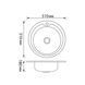 Кухонна мийка Brinex 510-D 0,8 мм Satin (BRIN510SAT08) SD00054087 фото 2