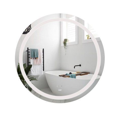 Дзеркало Lidz Aria R800 з LED-підсвічуванням Touch, з антизапотіванням, з димером, рег. яскравості LD78LR800 SD00052338 фото