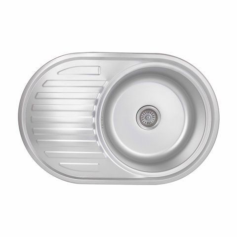 Кухонна мийка Brinex 7750 0,8 мм Micro Decor (BRIN7750MDEC08) SD00054095 фото
