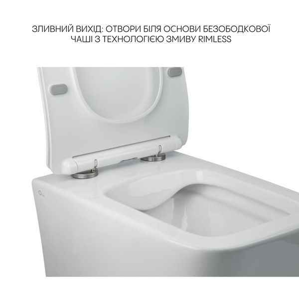Комплект Qtap Crow 2 в 1: унітаз підвісний Rimless + біде підвісне SD00053558 фото