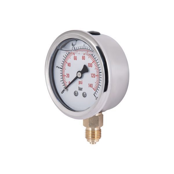 Манометр із гліцерином Thermo Alliancе Forte 10 бар, 1/4"З, нижнє підключення TAF170G10B SD00053545 фото