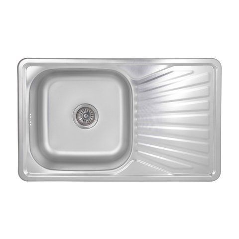 Кухонна мийка Brinex 7848 0,8 мм Micro Decor (BRIN7848MDEC08) SD00054098 фото