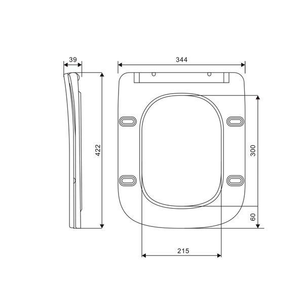 Сидіння для унітаза Qtap (Crow 490) з мікроліфтом Slim QT99SC6108W SD00052112 фото