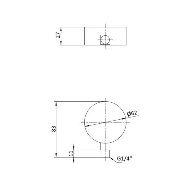 Манометр із гліцерином Thermo Alliancе Forte 6 бар, 1/4"З, заднє підключення TAF171G6B SD00053546 фото