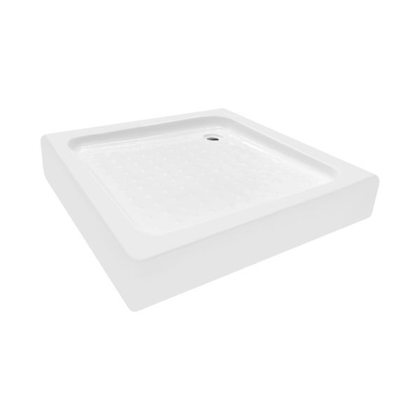 Lidz Wawel SC80x80.SAT.LOW.FR Душова кабіна квадратна, скло Frost 4 мм + Lidz Душовий піддон KAPIELKA ST80x80х14 SD00051443 фото