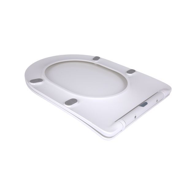 Сидіння для унітаза підлогового (Vlasta) 560&times;363&times;30 мм, White, з мікроліфтом, Slim Duroplast, Quick Release QT28228300W3 Qtap SD00053688 фото