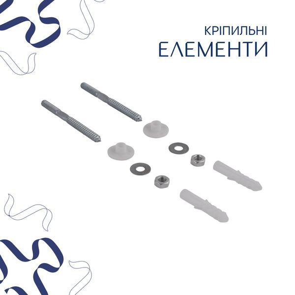 Комплект Qtap Nando LT: Раковина підвісна прамокутна 500х420х130 мм Matt Black + Донний клапан PU03O SD00053446 фото
