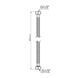 Шланг для води Thermo Alliance Standart 40 см NYLON 1/2"x1/2" ВВ TAS387W40 SD00052977 фото 2