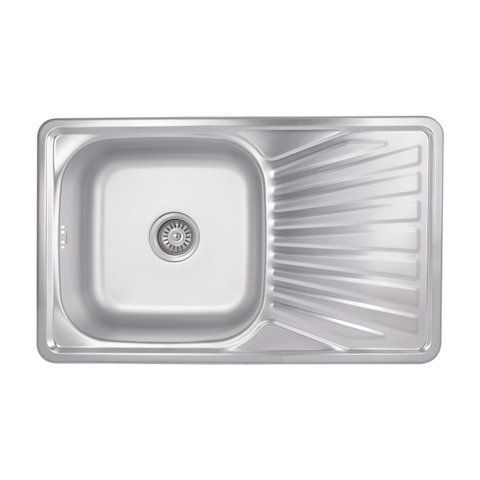 Кухонна мийка Brinex 7848 0,8 мм Satin (BRIN7848SAT08) SD00054099 фото