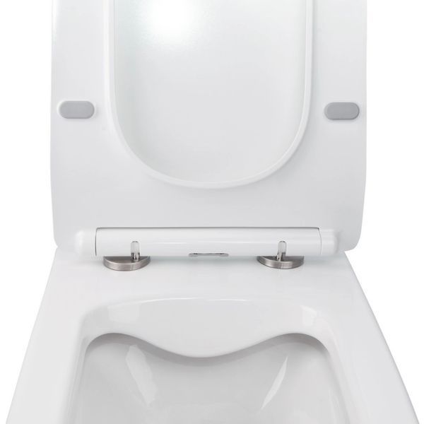 Готове рішення Qtap для ванної кімнати: підвісний унітаз Crow Rimless 520х360х290 + комплект інсталяції Nest 4 в 1 (кругла клавіша Chrome) SD00042988 фото