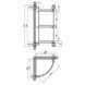 Полиця кутова Lidz Oreo 1003 скляна 3 ярусна LDORE1003CRM22182 Chrome SD00028279 фото 2