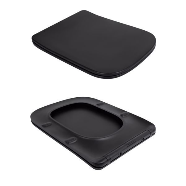 Унітаз підвісний Qtap Tern New Ultra Quiet безобідковий з сидінням Soft-close MATT BLACK QT17332303ASMB SD00052572 фото