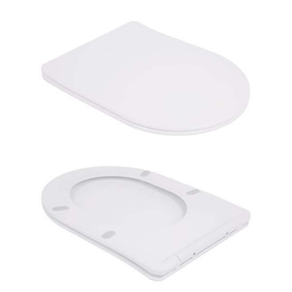 Унітаз-компакт Qtap Robin Ultra Quiet безободковий з сидінням Soft-close QT13226089AW SD00051949 фото