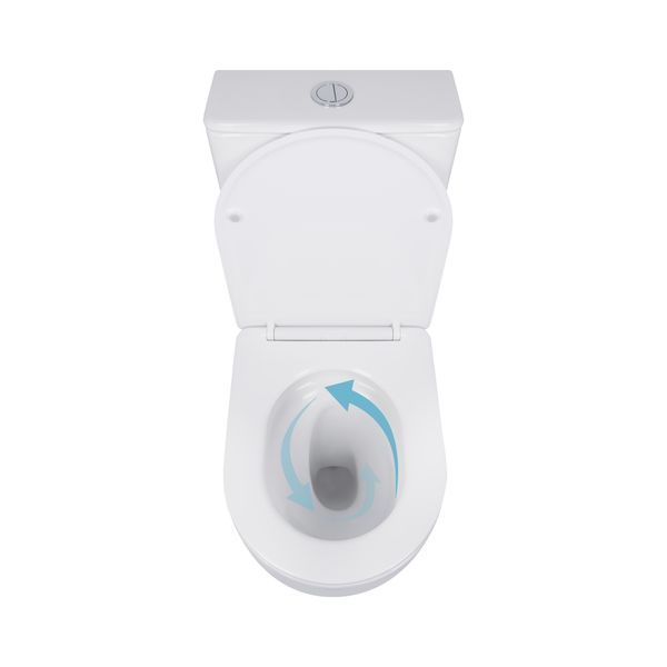 Унітаз-компакт Qtap Robin Ultra Quiet безободковий з сидінням Soft-close QT13226089AW SD00051949 фото