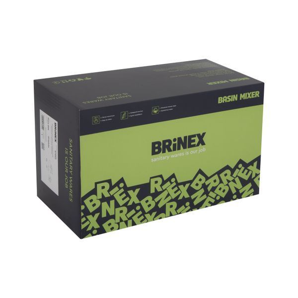 Змішувач для ванни Brinex Pure 006 з поворотним виливом (з душовим гарнітуром) Graphite BRIPUR006GRP SD00053176 фото