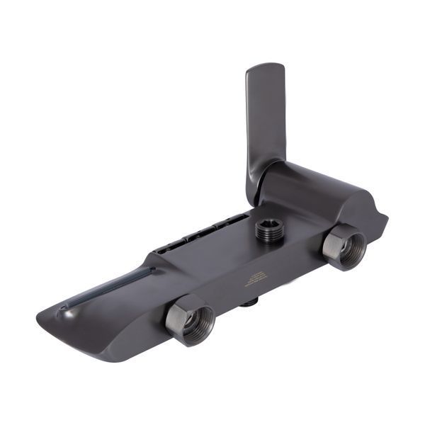 Душова система універсальна Qtap Slavonice на три споживача (з виливом) QTSLA111GMB45905 Gunmetal Black PVD SD00052029 фото