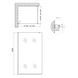 Душова перегородка Qtap Walk-In Standard CRM201.C8 100х200 см, скло Clear 8 мм, покриття CalcLess SD00045304 фото 2