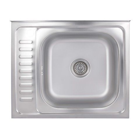 Кухонна мийка Brinex 6050-R 0,6 мм Satin (BRIN6050RSAT06) SD00054105 фото