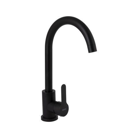 Змішувач для кухні Brinex Pure 015F U-образний Black Matt BRIPUR015FBLM SD00053177 фото