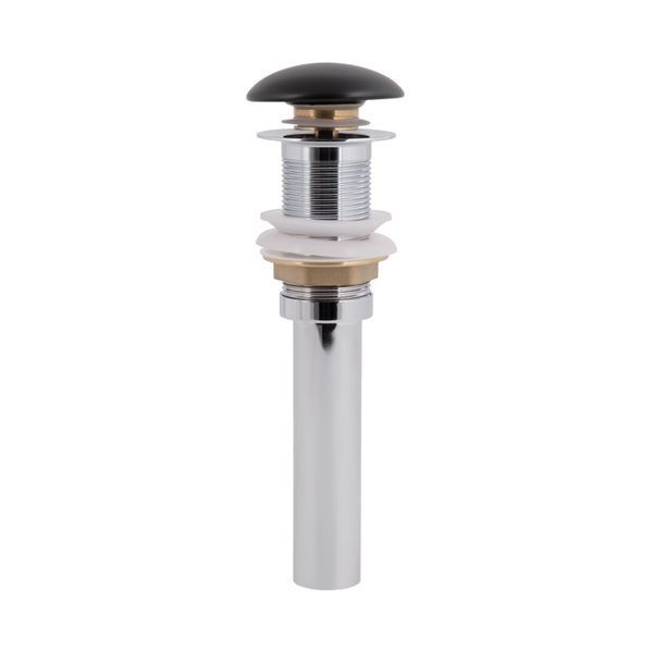 Донний клапан для раковини Qtap PU03 225х70х70 Matt black SD00044165 фото