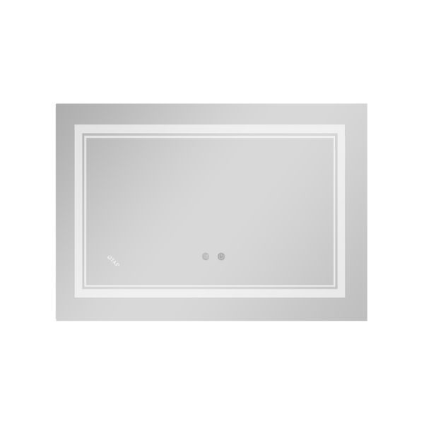 Дзеркало Qtap Cardinal (CA1) 800х600 з LED-підсвічуванням Touch, з антизапотіванням, з димером, рег. темп. кольору (3000-6500K) Reverse QT0478C8060 SD00054580 фото