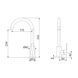 Змішувач для кухні Brinex Pure 015F U-образний Black Matt BRIPUR015FBLM SD00053177 фото 2