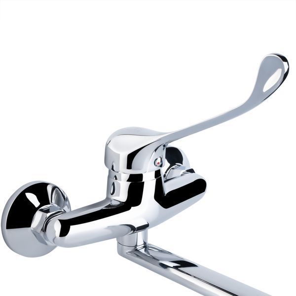 Змішувач для кухні локтьовий Lidz Watt 009 настінний (k35) LDWAT009CRM34862 Chrome SD00040966 фото