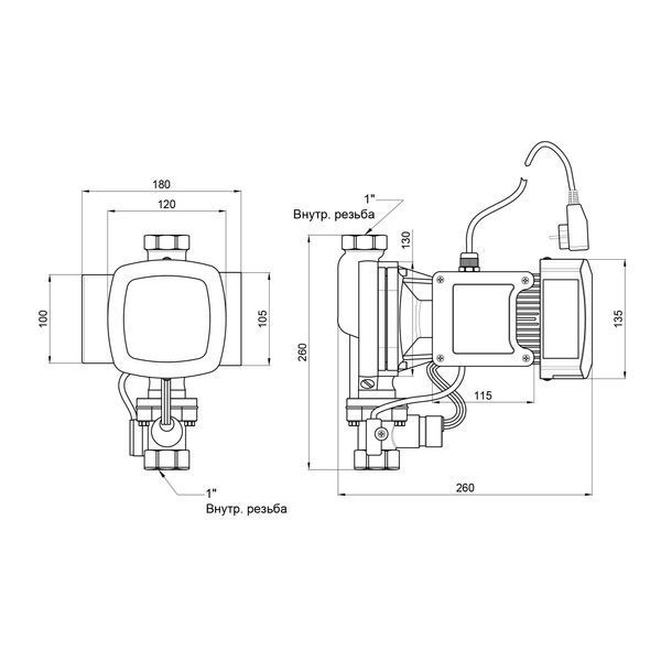Насос для підвищення тиску Thermo Alliance SCPMN-600N 0,6 кВт SD00046704 фото