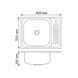 Кухонна мийка Brinex 6050-L 0,6 мм Satin (BRIN6050LSAT06) SD00054104 фото 2