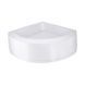 Душова кабіна Latwa SC80x80.SAT.MID.FR полукругла, скло Frost 4 мм + Душовий піддон KAPIELKA ST80x80x26, з панеллю Lidz SD00050785 фото 11