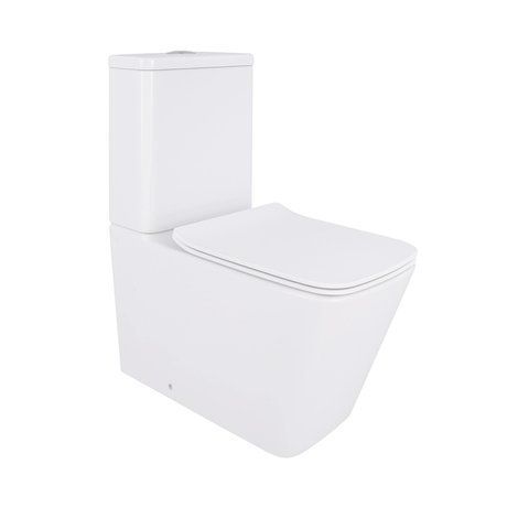 Унітаз-компакт Qtap Crow Eco безобідковий з сідінням Soft-close QTCRO27W48750 SD00054874 фото