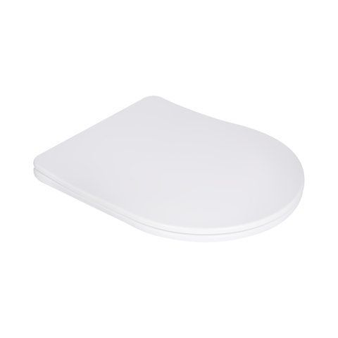 Сидіння для унітаза Qtap (Robin 490,610, Scorpio 490) з мікроліфтом Slim QTSC179W48675 SD00054799 фото