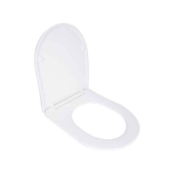 Сидіння для унітаза Qtap (Robin 490,610, Scorpio 490) з мікроліфтом Slim QTSC179W48675 SD00054799 фото
