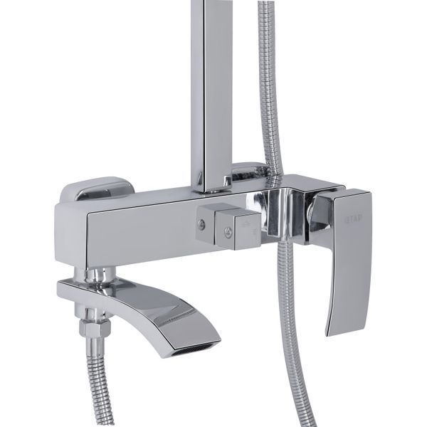 Душова система універсальна Qtap Swan Cascada на три споживача (з виливом) QTSWA111CRM45566 Chrome SD00051690 фото