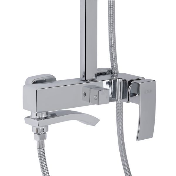 Душова система універсальна Qtap Swan Cascada на три споживача (з виливом) QTSWA111CRM45566 Chrome SD00051690 фото