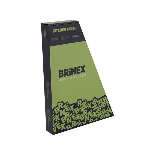 Змішувач для кухні U-образний Brinex Pure 015F U-образний Nickel BRIPUR015FNKL SD00053179 фото