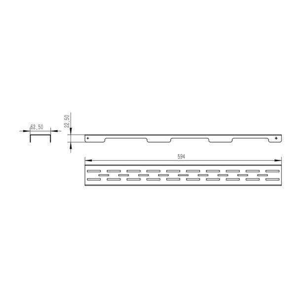 Решітка для лінійного трапу Qtap Grate FD600 (NKS) SD00052803 фото