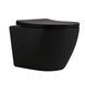 Унітаз підвісний Qtap Robin New Ultra Quiet безобідковий з сидінням Soft-close MATT BLACK QT13332381АSMB SD00052574 фото 1