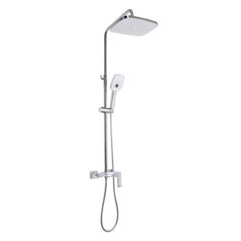 Душова система універсальна Qtap Gemini на три споживача (з виливом) QTGEM111CRW45687 Chrome/White SD00051811 фото
